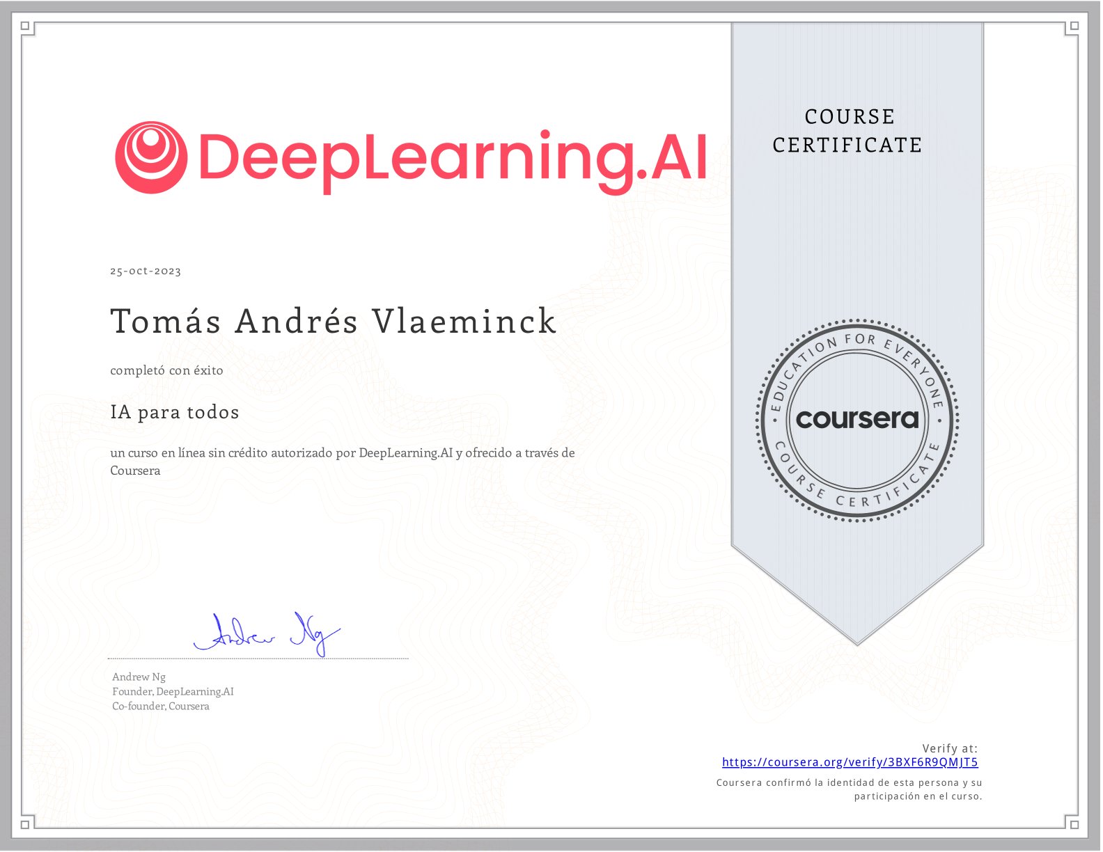 Certificado